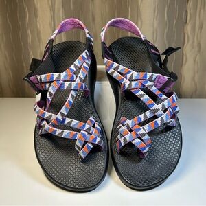 Chaco ZX2 Women's 5 Classic Blue Orange Gray Toe Loop Strap 'Camper Purple'